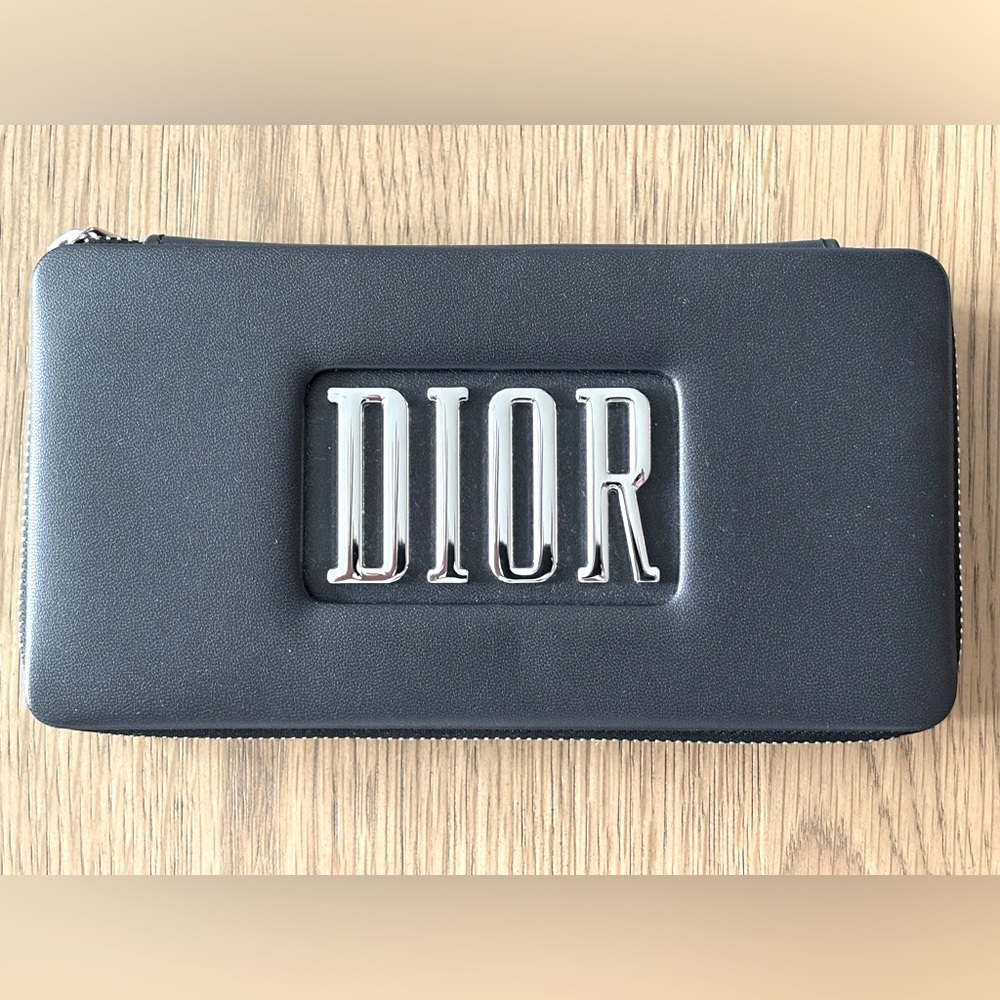 Dior Black Zippered lipstick Clutch
